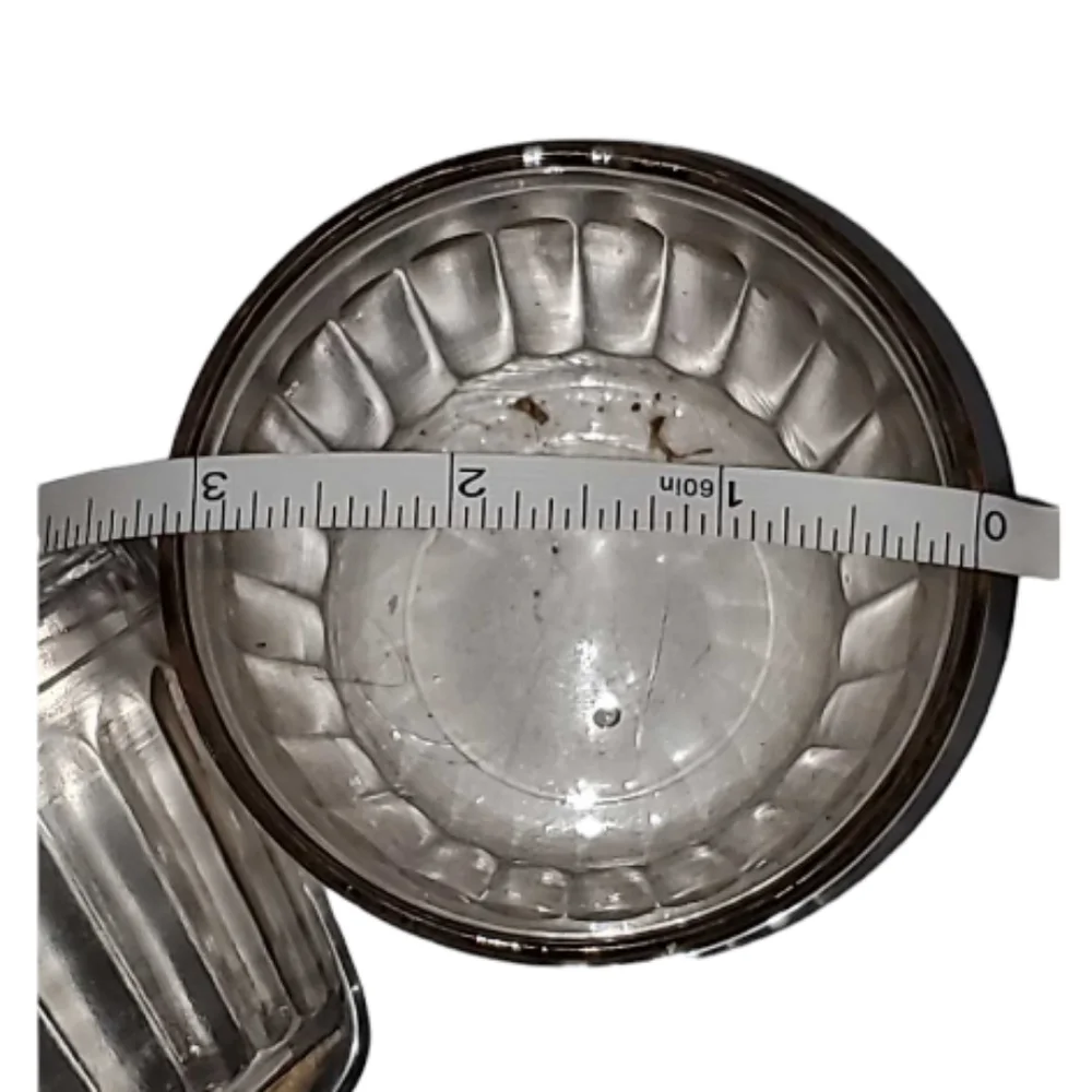 Vintage Clear Glass Dessert Cups 5 Pieces Small Souffle Baking Dishes